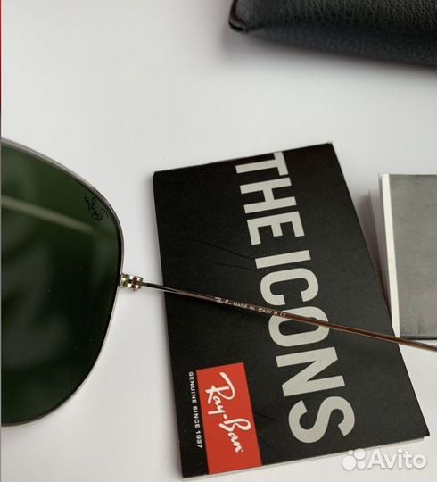 Очки ray ban aviator авиаторы зеркальные