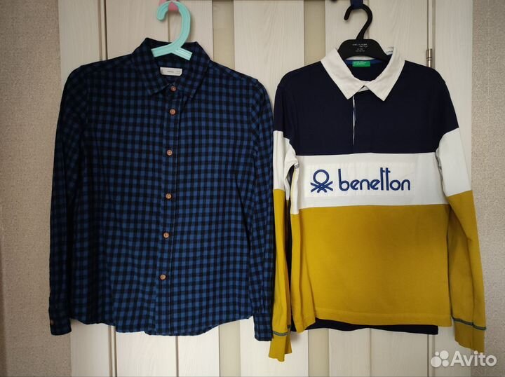 Поло UCB и рубашка Mango kids (р. 152)