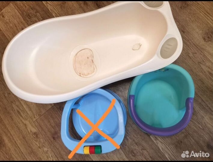 Ванночка Mothercare + стульчик для купания