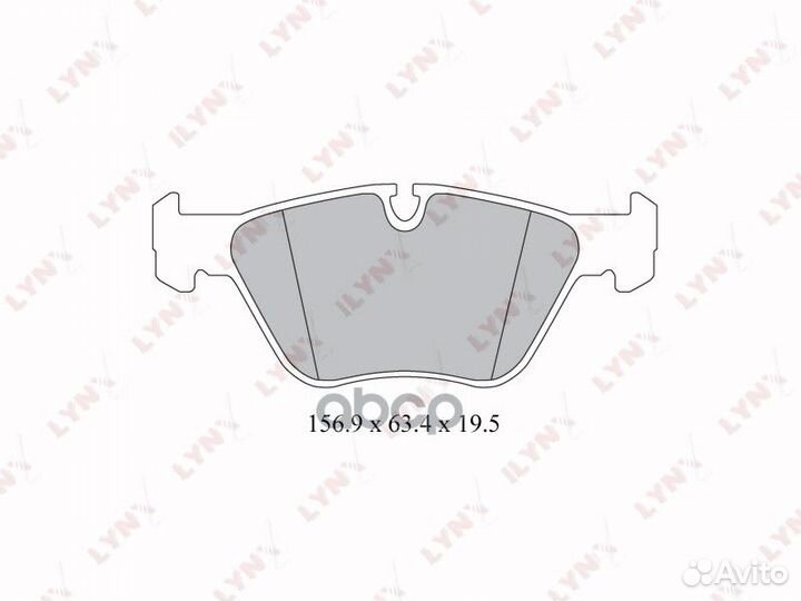 Колодки тормозные дисковые перед bd1410 LYN