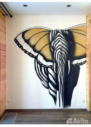 Роспись стен / барельеф на стен / услуги художника