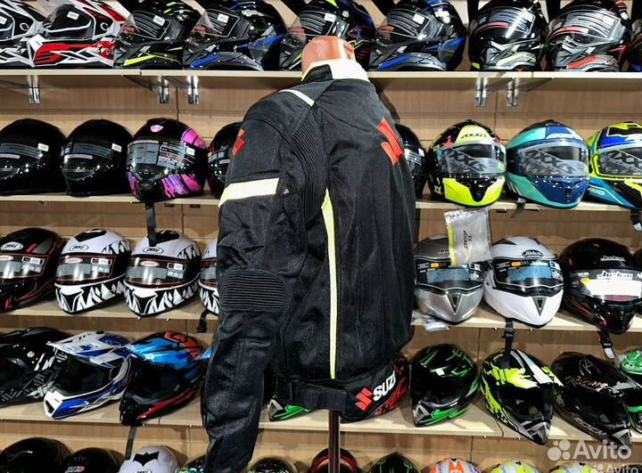 Куртка с защитой легкая suzuki на мото