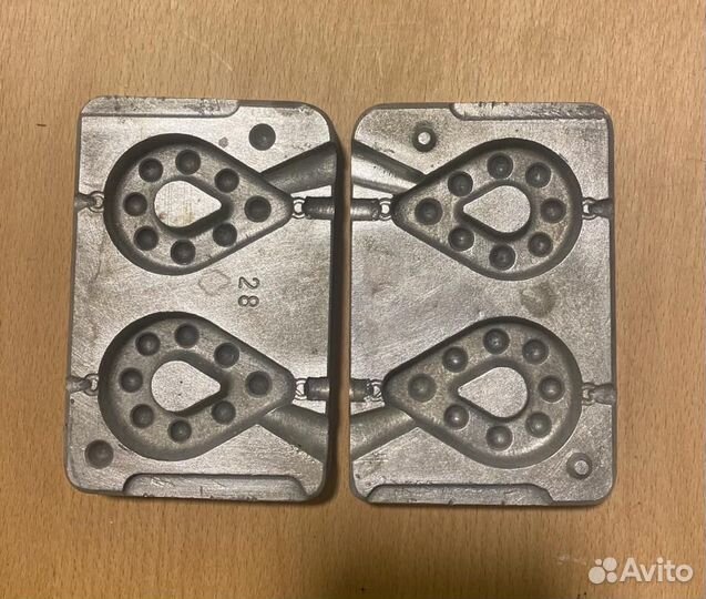 Формы для литья рыбаловных грузил