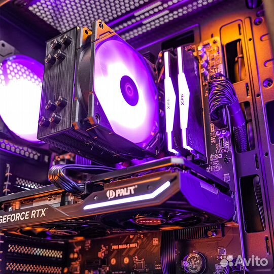 Игровой пк Ryzen 5 7500F+ RTX 4060ti 8 Гб