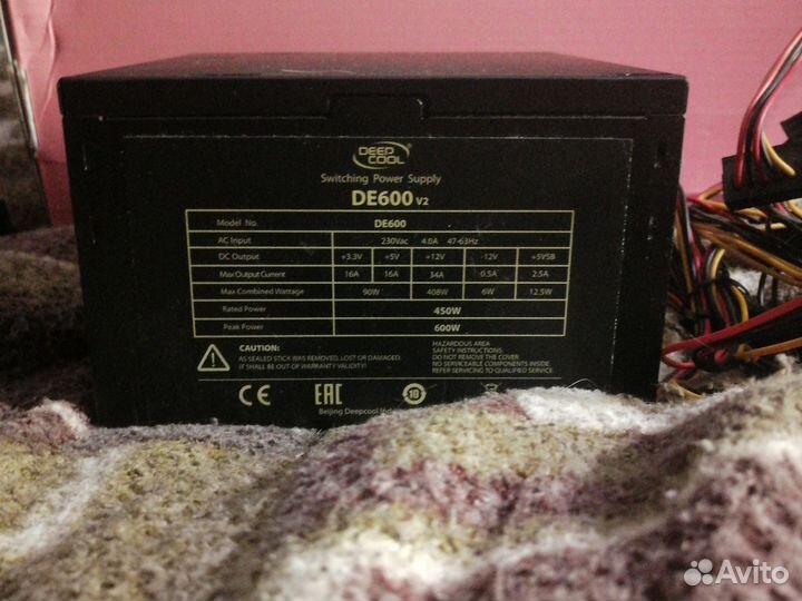 Блок питания 600w deepcool