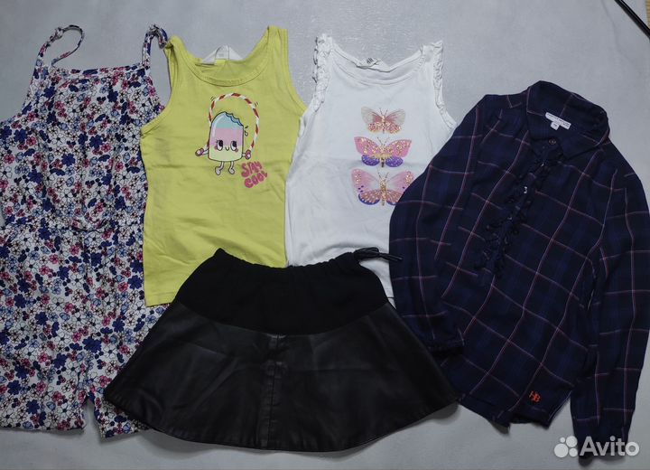 Вещи пакетом на девочку, рост 110/116