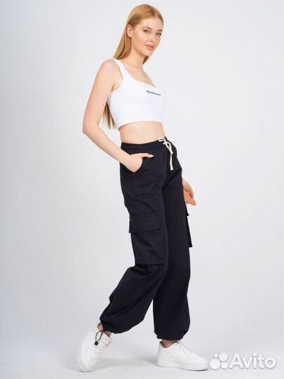Брюки карго S, L новые хлопок