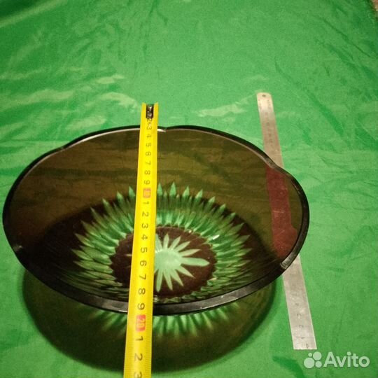 Конфетница марганцовое стекло СССР