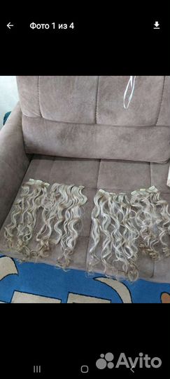 Волосы на заколках