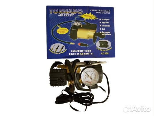 Компрессор автомобильный Торнадо 12В 14А новый