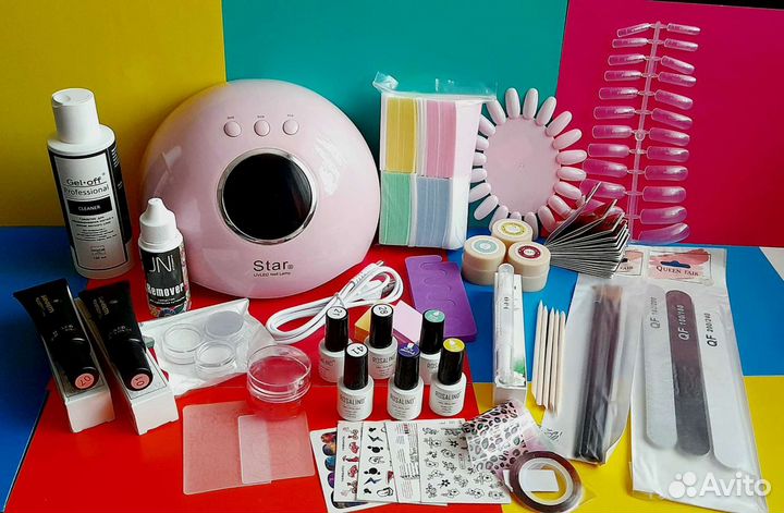 Набор с Лампой для наращивания ногтей