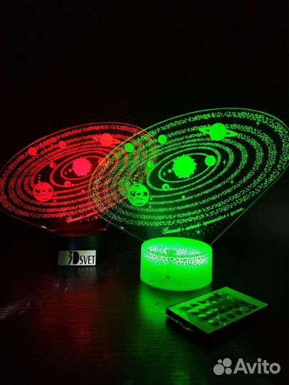 Ночник с индивидуальной гравировкой