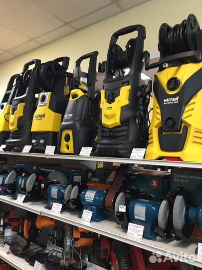 Мойка для автомобиля Huter W195-PRO AL помпа