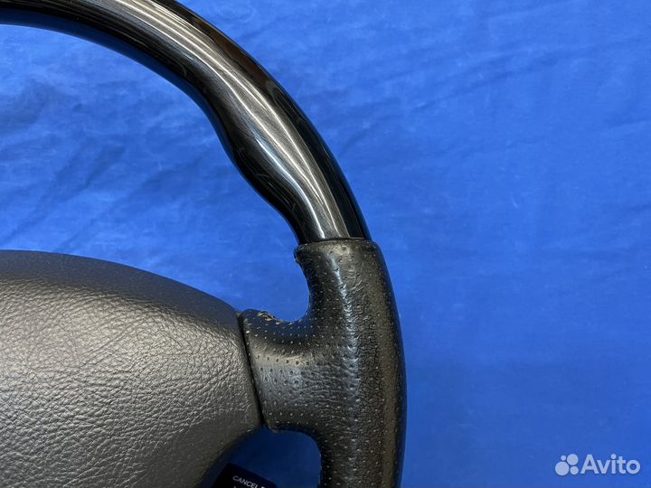 Руль Clazzio с косточкой черное дерево Prado 120