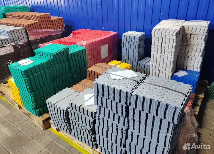 Модульная плитка пвх для гаража