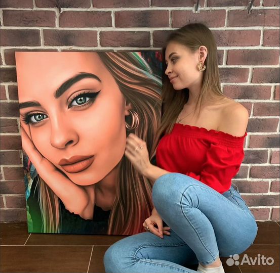 Портрет на холсте по фото