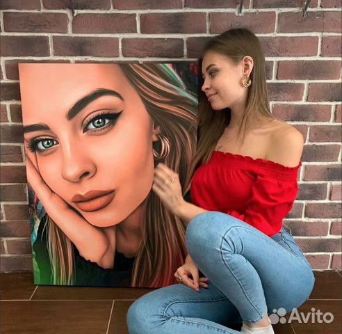 Портрет на холсте по фото