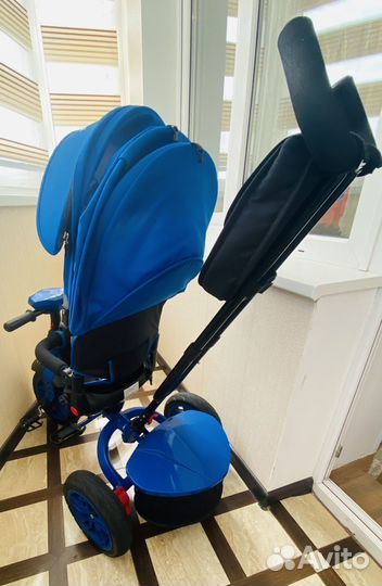 Велосипед коляска с ручкой