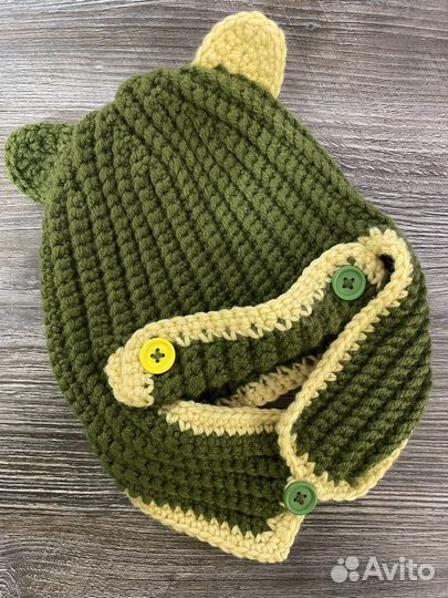Шапка вязаная ручная работа