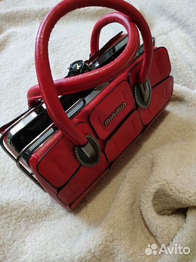 Сумка женская красная