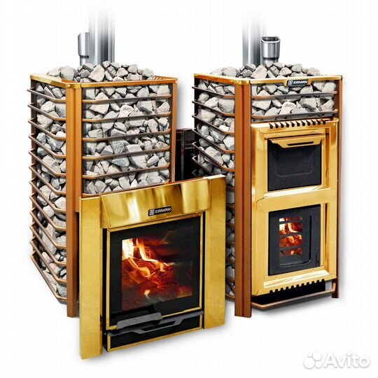 Печь Для Бани ermak 36 сетка люкс gold Ермак