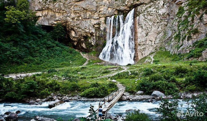 Абхазия джиппинг / Абхазия Гегский Водопад и Рица