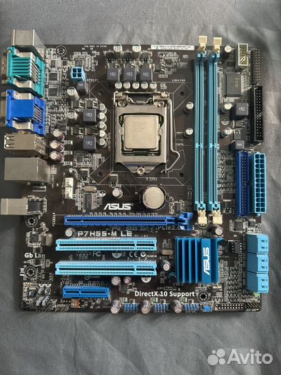 Материнская плата с процессором