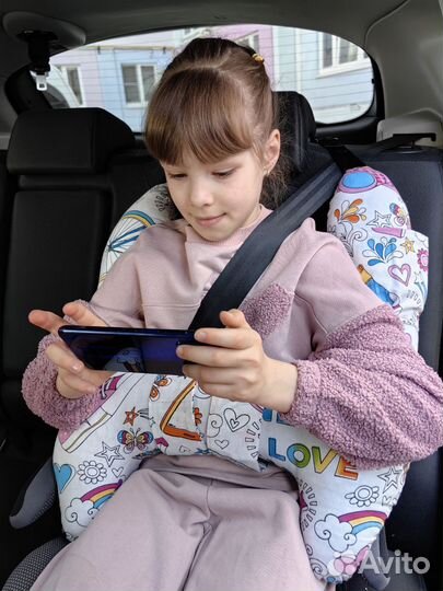 Подушка в машину для детей в дорогу в путешествие