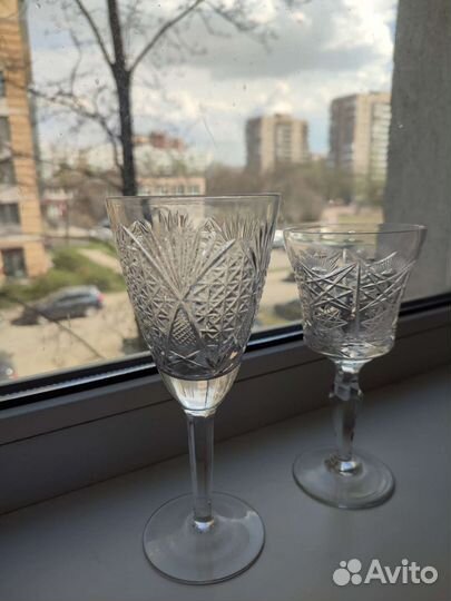 Хрустальные фужеры бокалы СССР