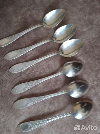 Мельхиоровые столовые ложки, б/у