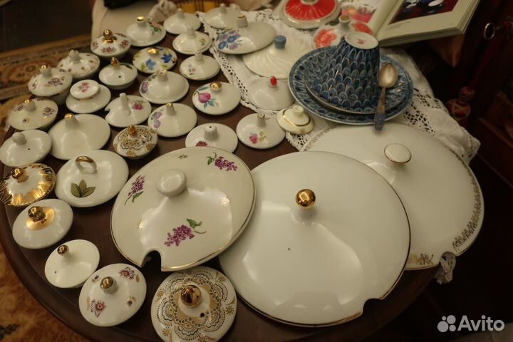 Крышки фарфоровые для чайников СССР