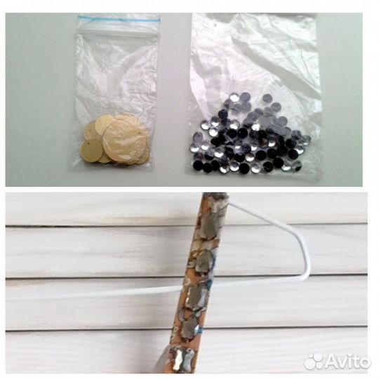 Нитки, бисер, стразы, пуговицы и др