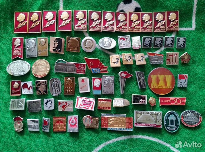 Значки СССР ленин партия комсомол