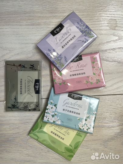 Матирующие салфетки в ассортименте, 100шт