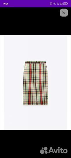 Юбка zara лён