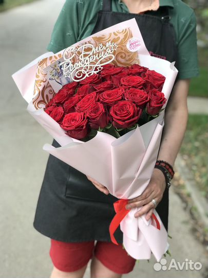 Букет из красных роз