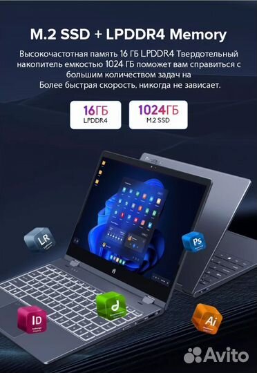 Ноутбук Ninkear N14 16+1 тб