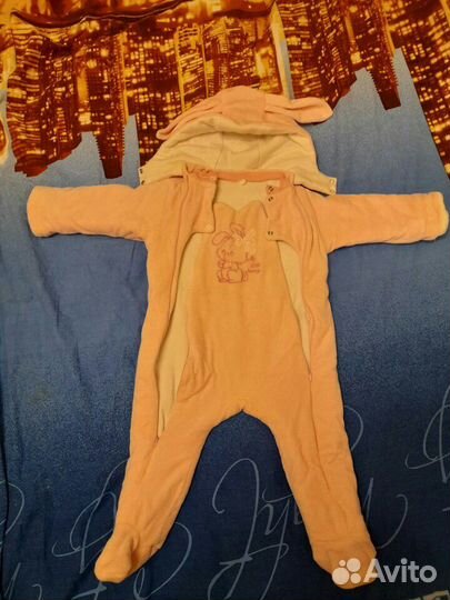 Демисезонный костюм зайка р. 80