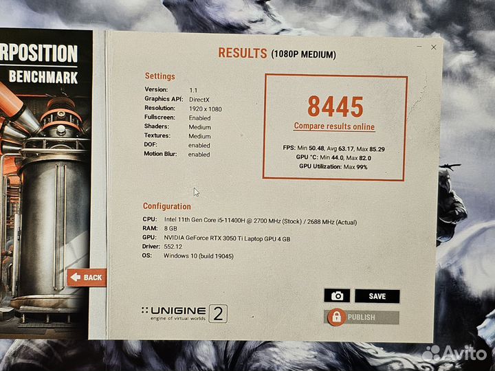 MSI i5 11400h/ Rtx 3050 ti/ 512 ssd