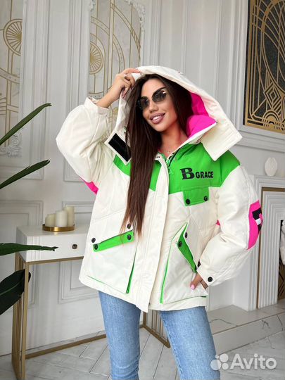Крутая куртка на пуху 2 цвета