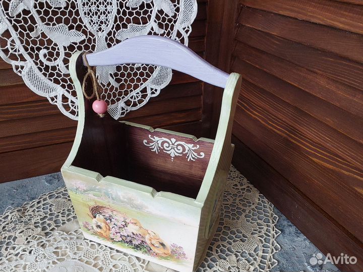 Лукошко пасхальное новое декор кухни