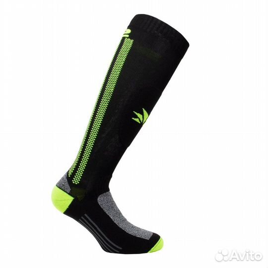 Носки sixs MOT2 Black/Yelow, III, Артикул: MOT2III