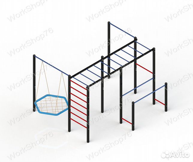 Спортивная площадка уличная воркаут турник брусья