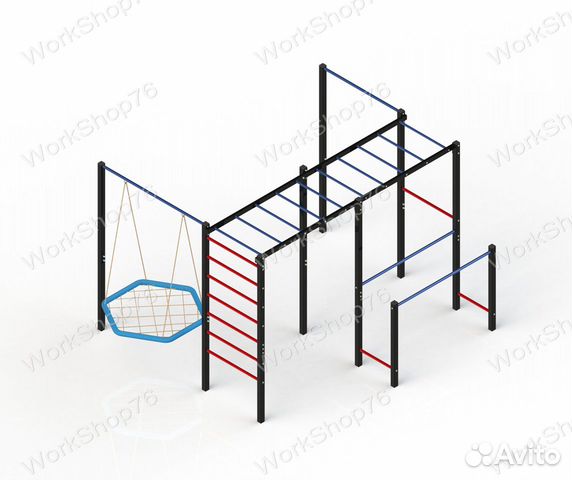 Спортивная площадка уличная воркаут турник брусья