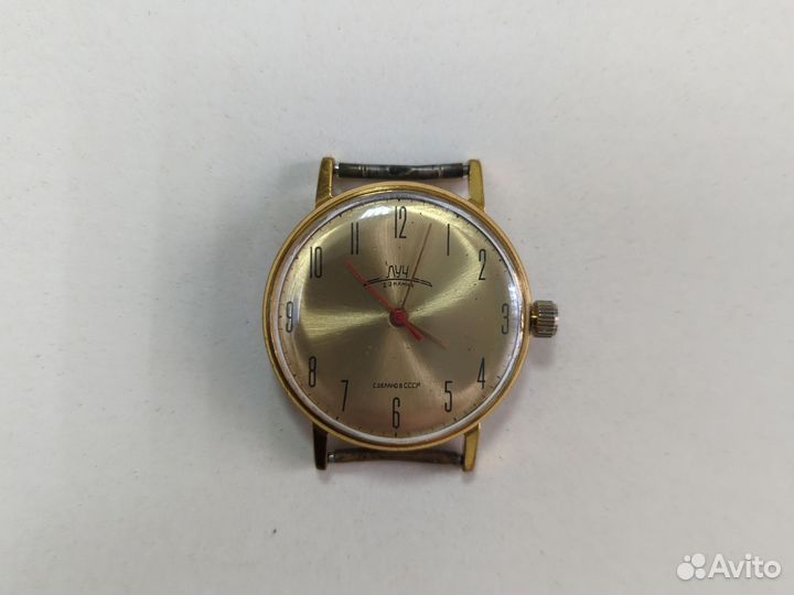 Часы СССР луч, 23 камня, на ходу, Au5