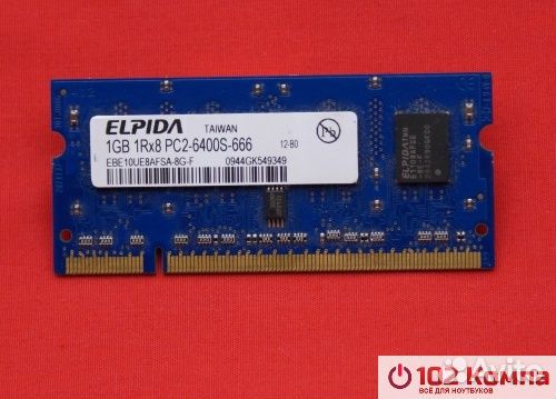 Оперативная память sodimm DDR2 1Gb, PC2-6400S/800M