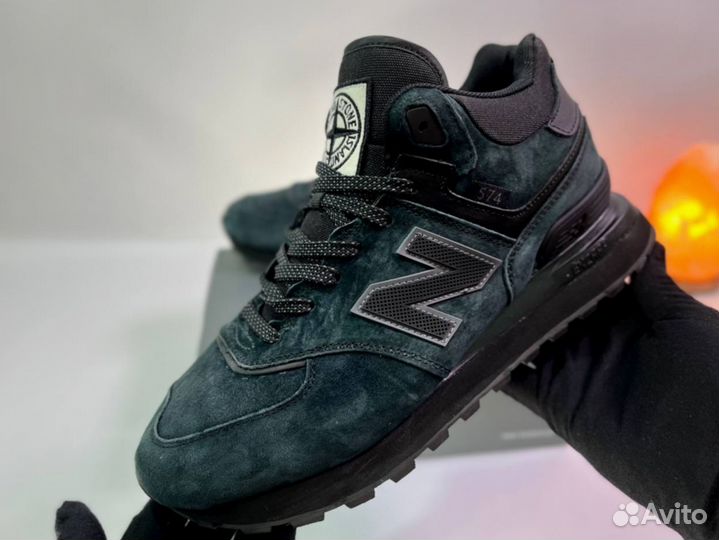 Кроссовки New Balance 574 Stone Island зимние