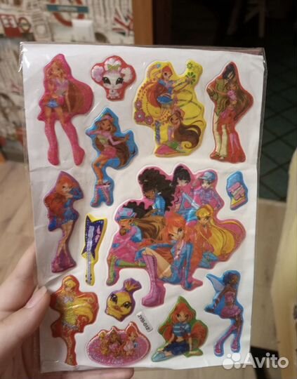 Объемные наклейки винкс