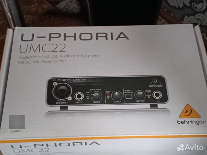 Внешний Звук Карта Behrenger UMC22