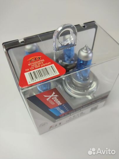 Автолампа MYX H4 12V 60/55W 4700-4800K